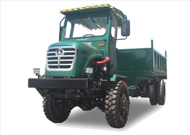 Le camion à benne basculante adapté aux besoins du client de la couleur FWD/tous déchargeur de terrain a articulé le tracteur avec le lit de décharge