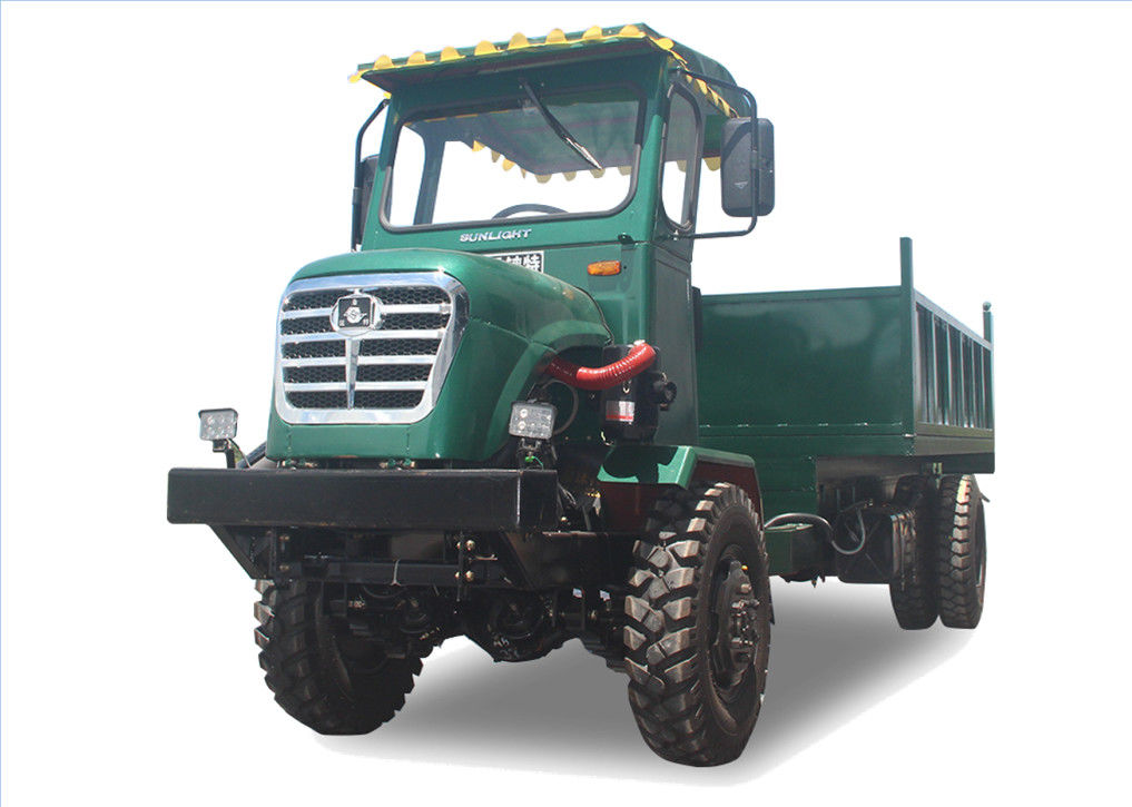 Le camion à benne basculante adapté aux besoins du client de la couleur FWD/tous déchargeur de terrain a articulé le tracteur avec le lit de décharge fournisseur