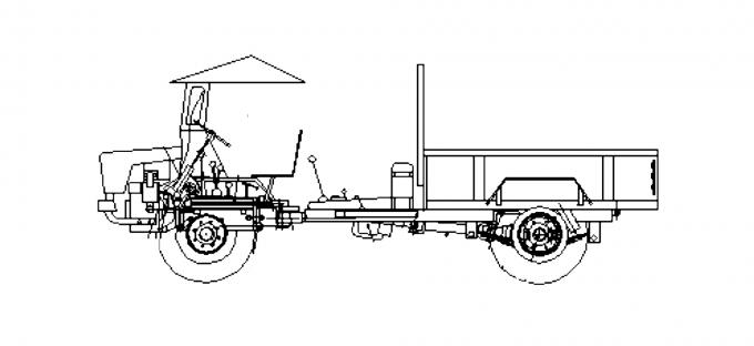 50HP a articulé les camions à benne basculante arrière pour l'usage d'agriculture en charge utile SLT-50 de la région de montagne 4t 0