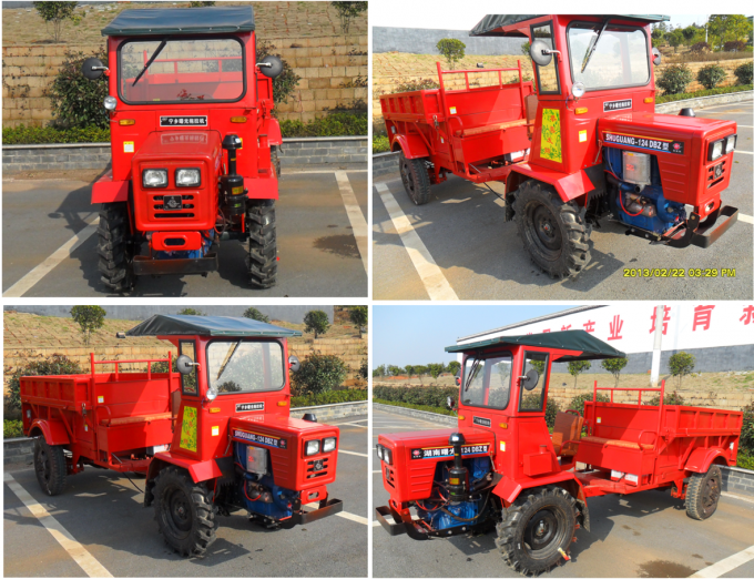 Mini déchargeur articulé 18HP de tracteur tout le véhicule utilitaire de terrain pour l'agriculture dans la plantation de palmier à huile charge utile de 1 tonne 3